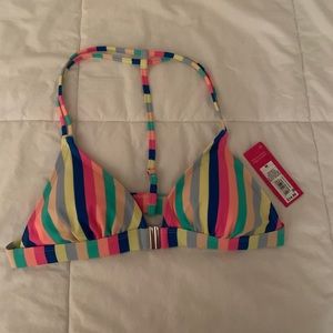 Xhilaration (Target) Striped Swim Top